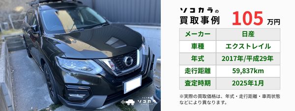 2026年最新】エクストレイル（日産）の買取相場はいくら？5～10〜15年
